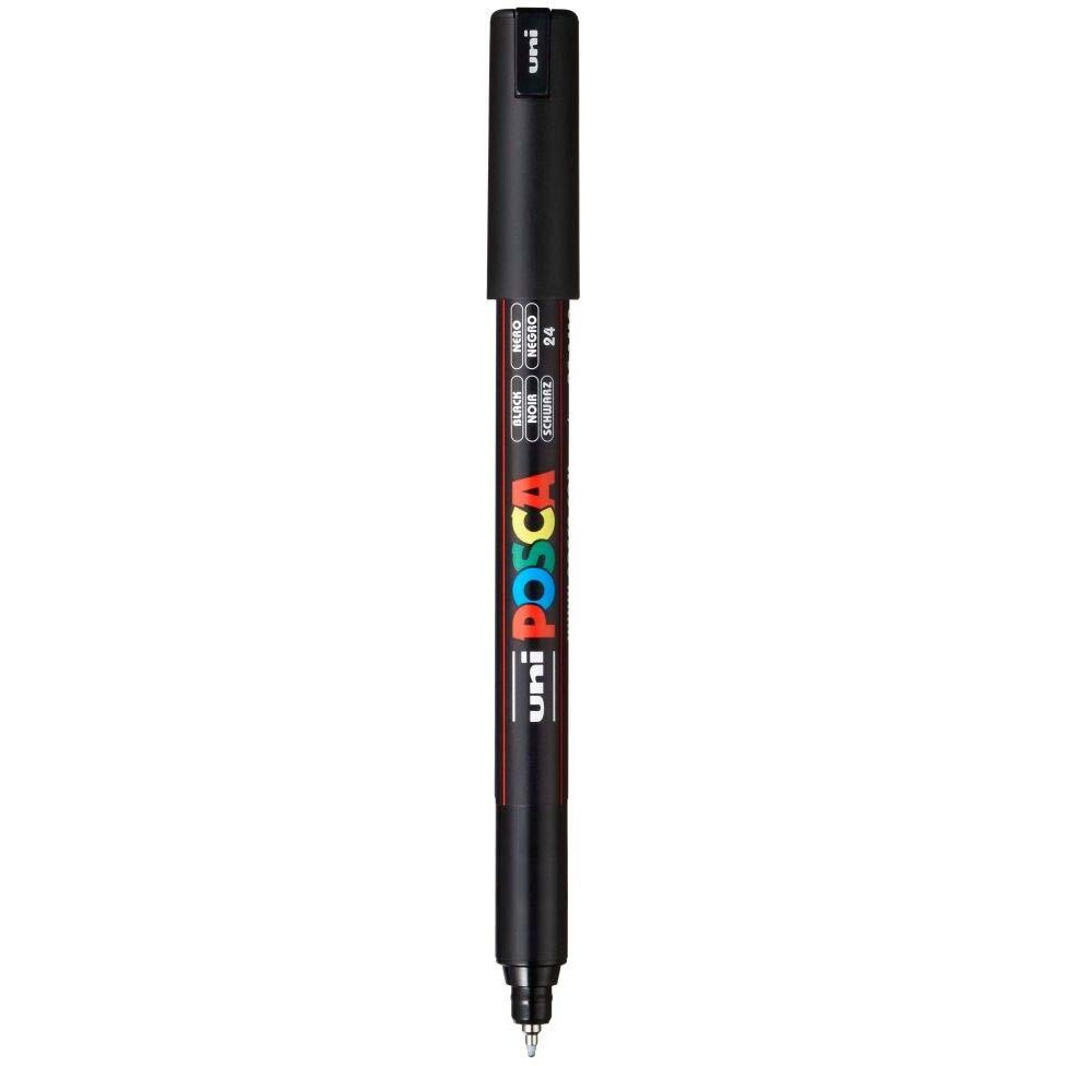 UNI-BALL Posca 1MR Markers (Black Ink, Pack of 1)