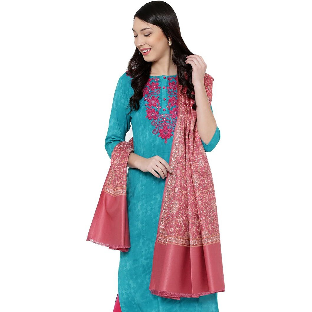 Weavers Villa Women's Shawl, 100cm X 200cm (Magenta)