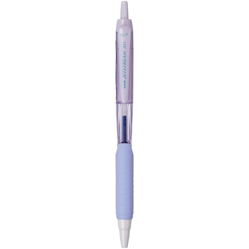uni-ball Jetstream SXN-101FL-07 Roller Ball Pen | Lavender Body, Blue Ink, Pack of 3