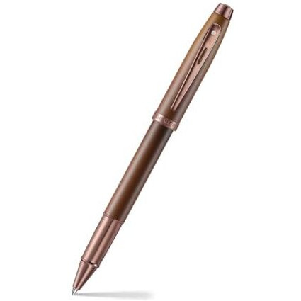 Sheaffer 100 9374 Coffee Edition Matt Brown Rollerball Pen with Regal Brown PVD Trims | Luxury Pen Gift Set