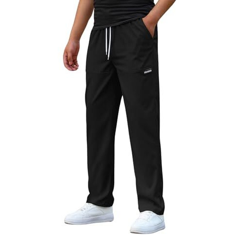 Lymio Men Trousers || Men Track Pant || Men Pants (TR-16-19) (in, Alpha, M, Black)