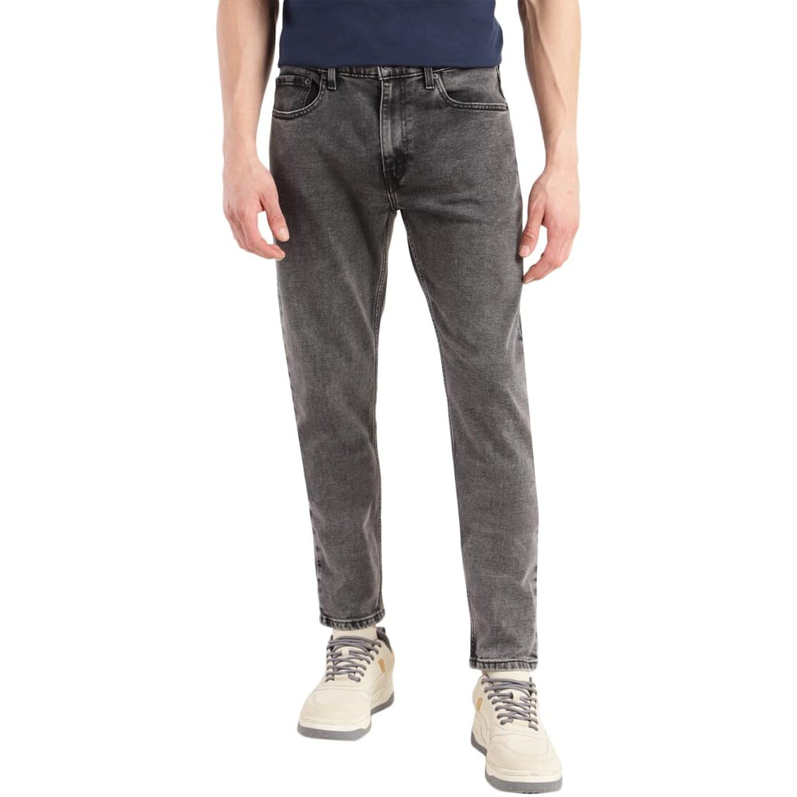 Levis Mens 512 Slim Tapered Fit Mid-Rise Stretchable Jeans Grey
