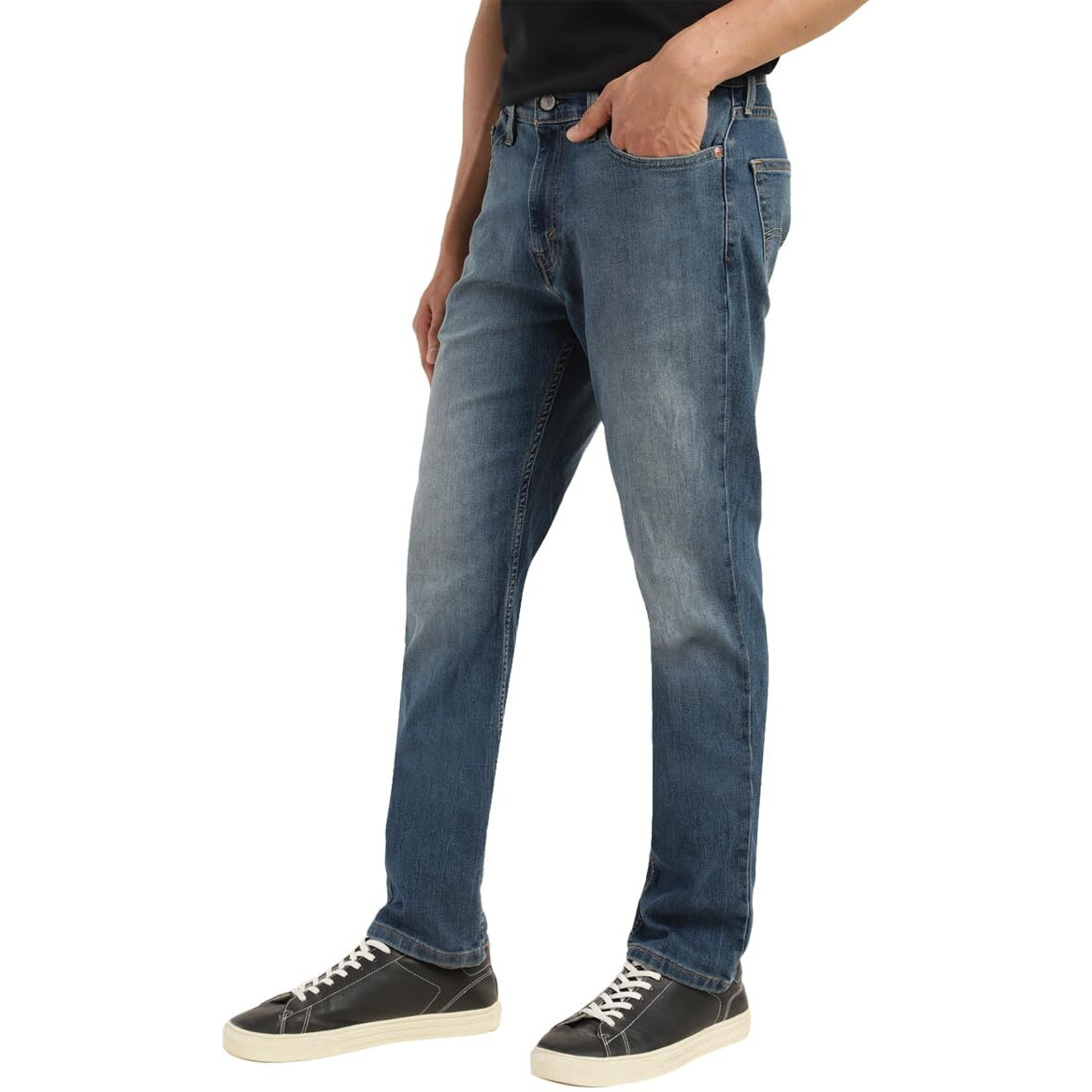 Levis Mens 511 Slim Fit Mid-Rise Jeans Classic Blue