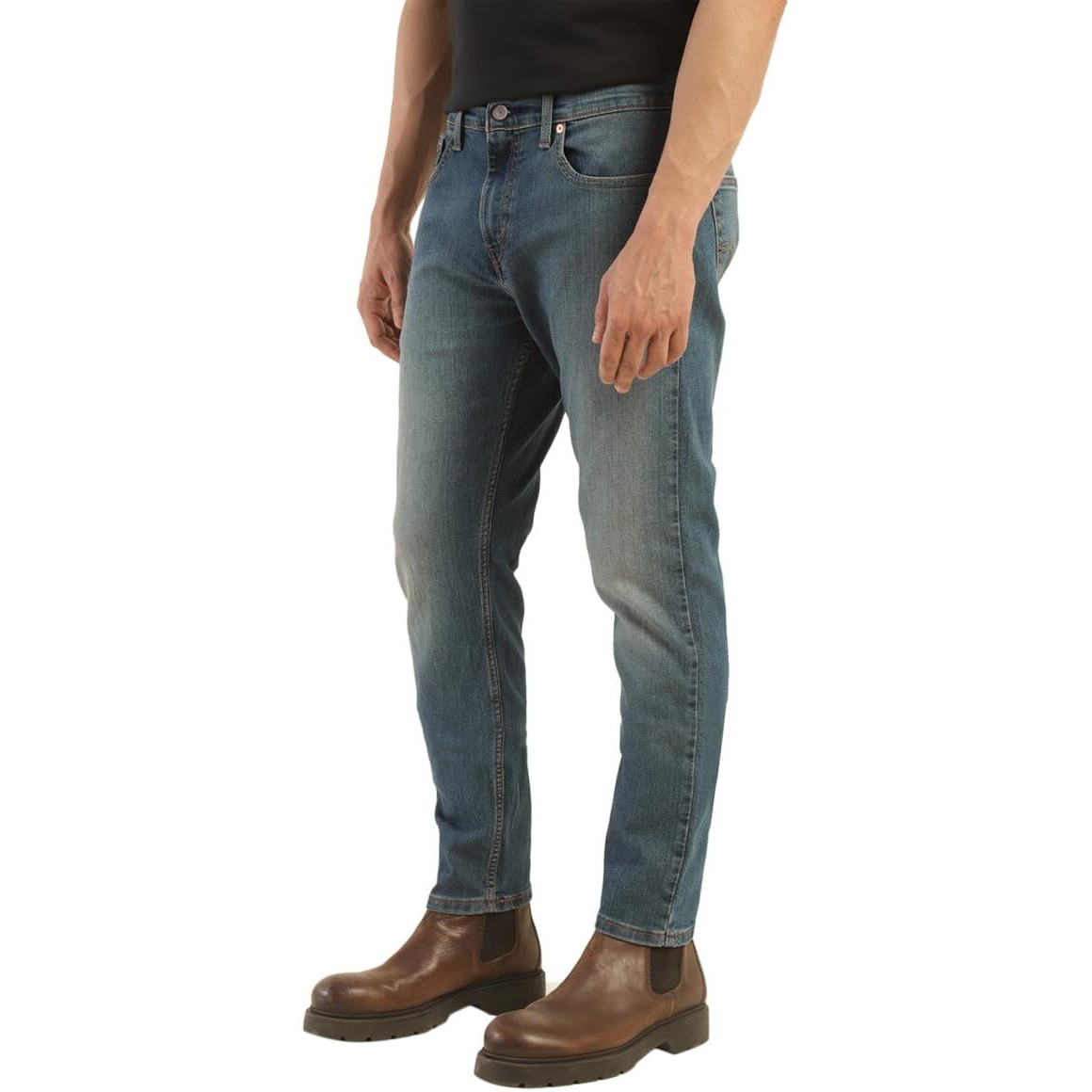 Levis Mens 512 Slim Tapered Fit Mid-Rise Jeans Blue