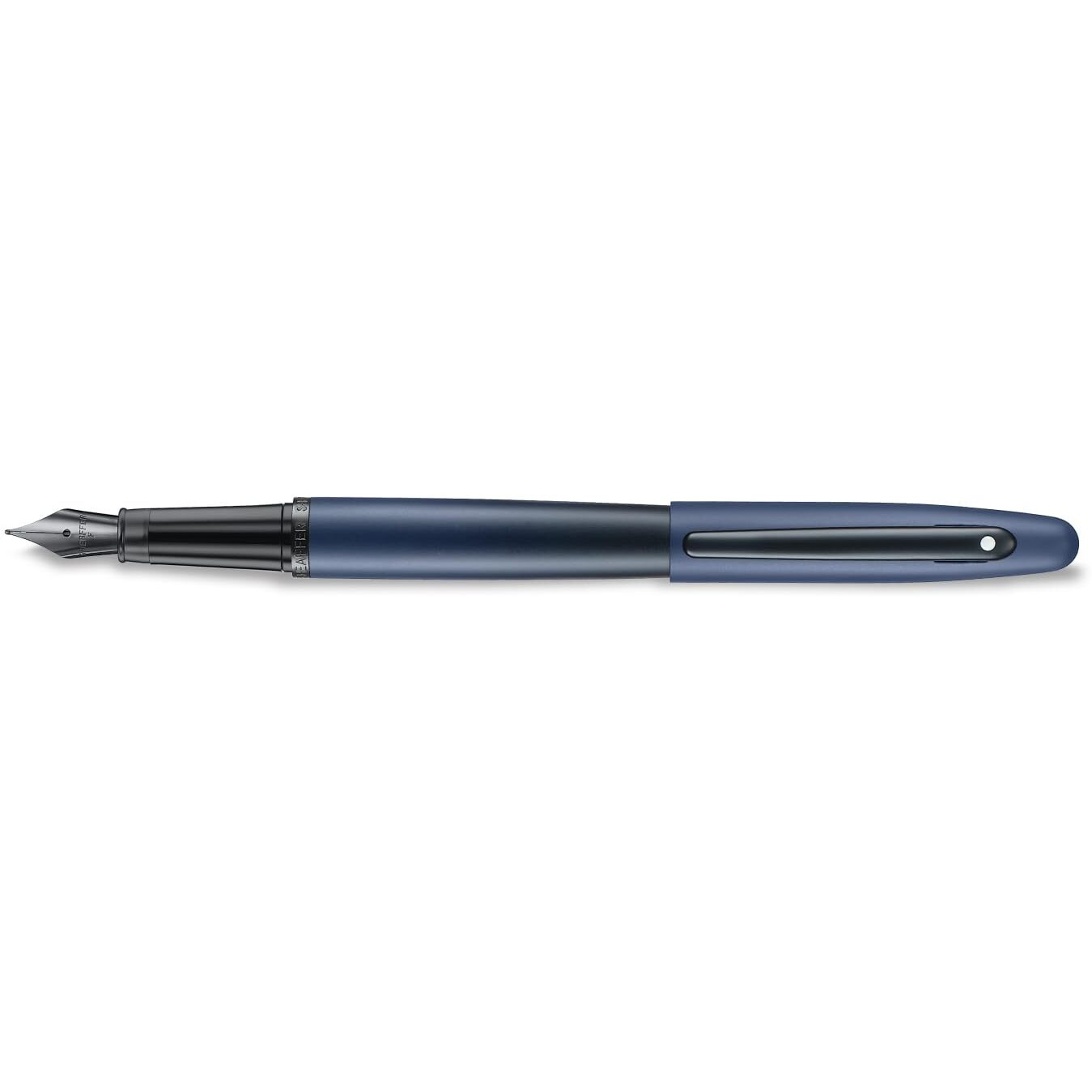 Sheaffer VFM Fountain Pen | E9429 Matt Blue with Black Trims with PVD | Fine Nib with Converter | Premium Fountain Pen