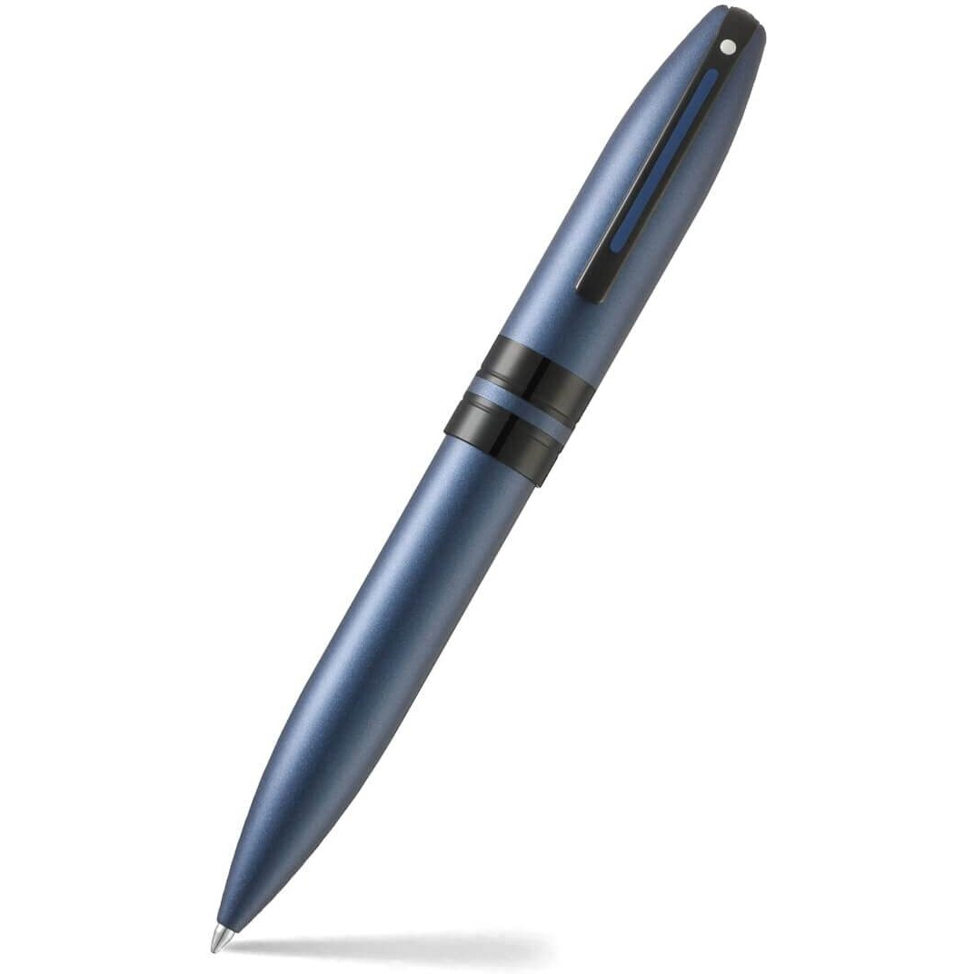 Sheaffer Icon Ballpoint Pen 9110 Matte Blue with Glossy Black PVD Trim | Premium Ballpen Blue