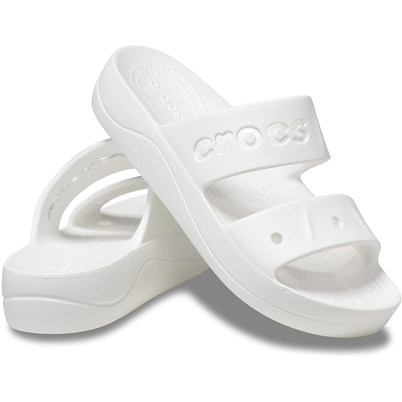 Crocs Baya White Sandal-(208188-100)-7 UK Women (W9)