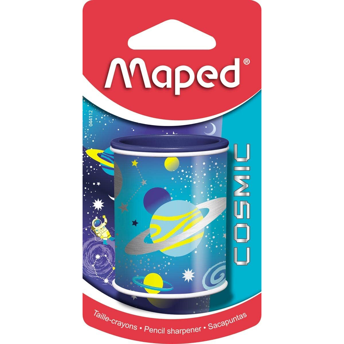 Maped Pencil Sharpner Cosmic Canister Blister