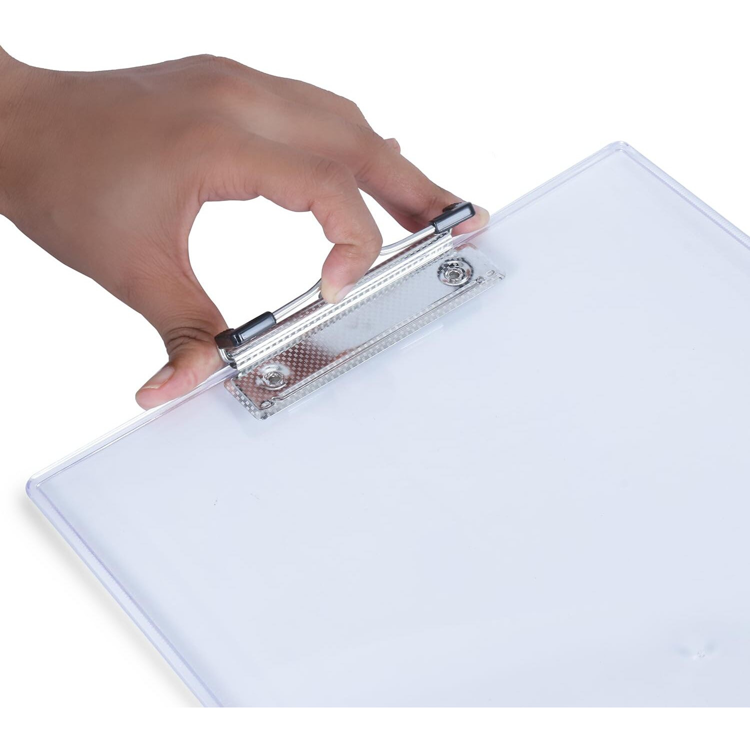 MAPED Transparent CLIPBOARD | Crystal Clear Exam Board | Exam Pad | Writing Pad | Clip Board