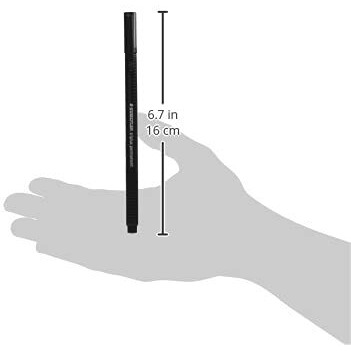Staedtler Triplus Permanent Fineliner black Pens of 0.3 mm line width in pack of 10 nos.