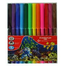 Staedtler Luna Fiber Tip Pens, Pack of 12