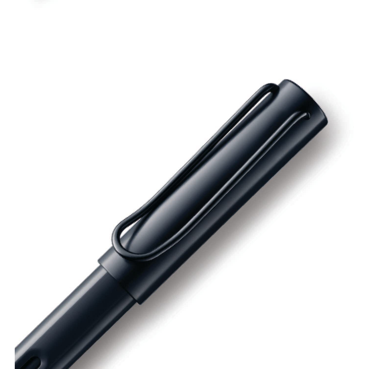LAMY Al-Star Medium Tip Fountain Pen | Steel Nib, Polished | With Ink Cartridge T 10 Blue | Smooth Refillable Pen With Converter Filling System Z 28