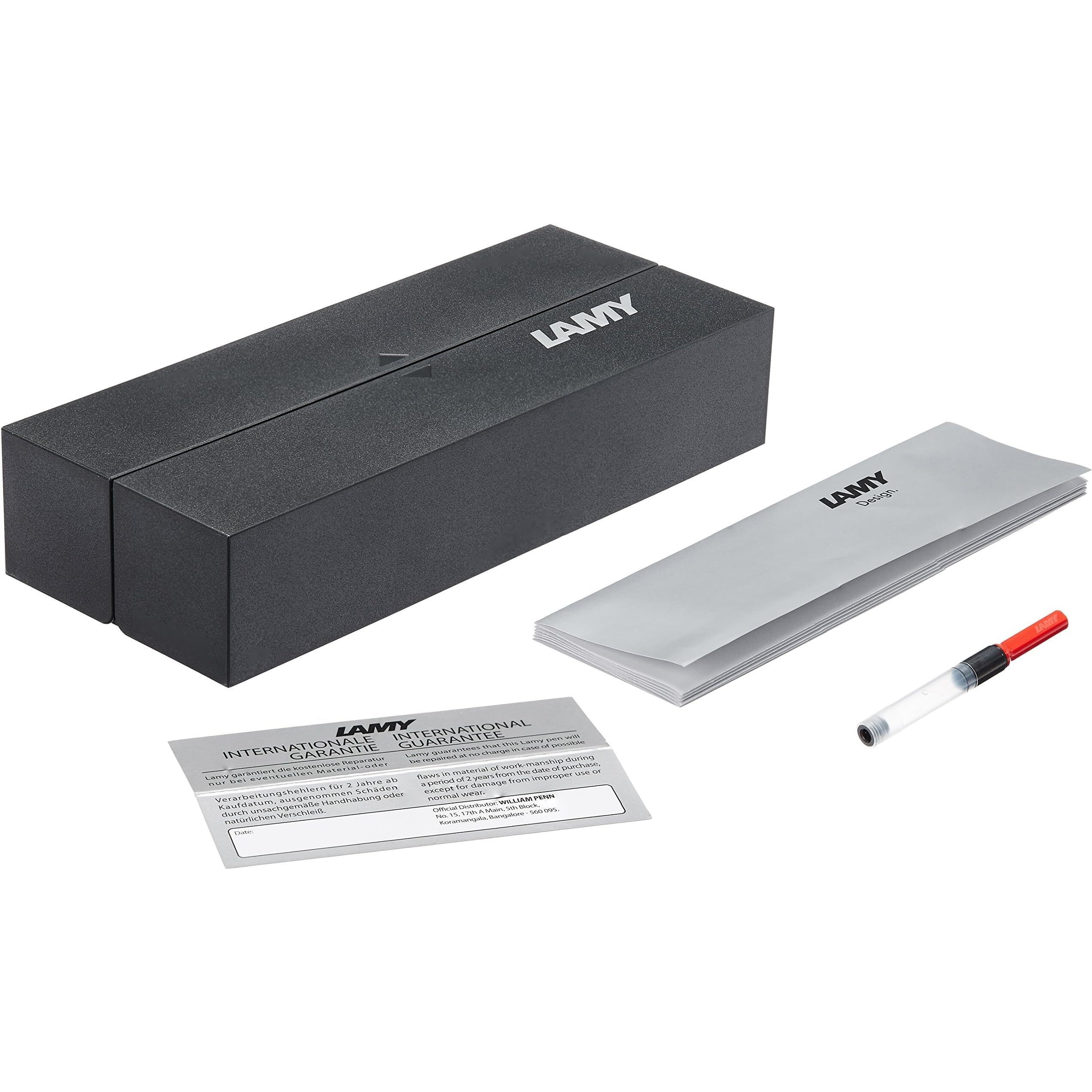 Lamy Germany 12 Vista Transparent Fine Fountain Pen