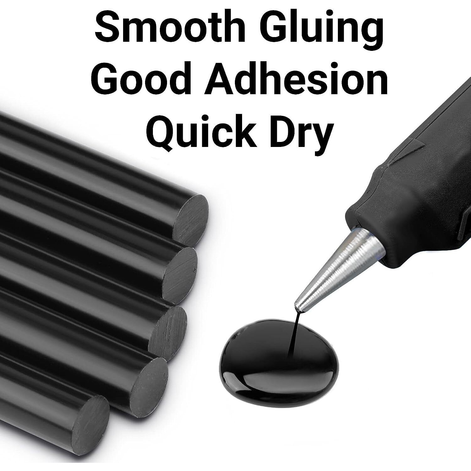 Themisto Premium Quality Black Hot Melt Glue Stick Pack of (20 PC)