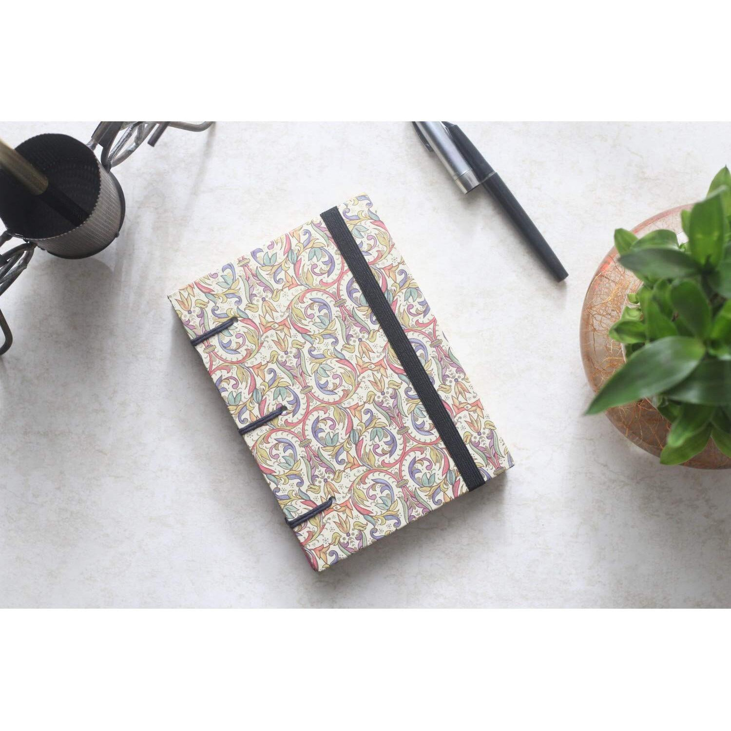 RjKart Handmade Classic Design Printed Cardboard Writing Diary For Gift | 120 GSM