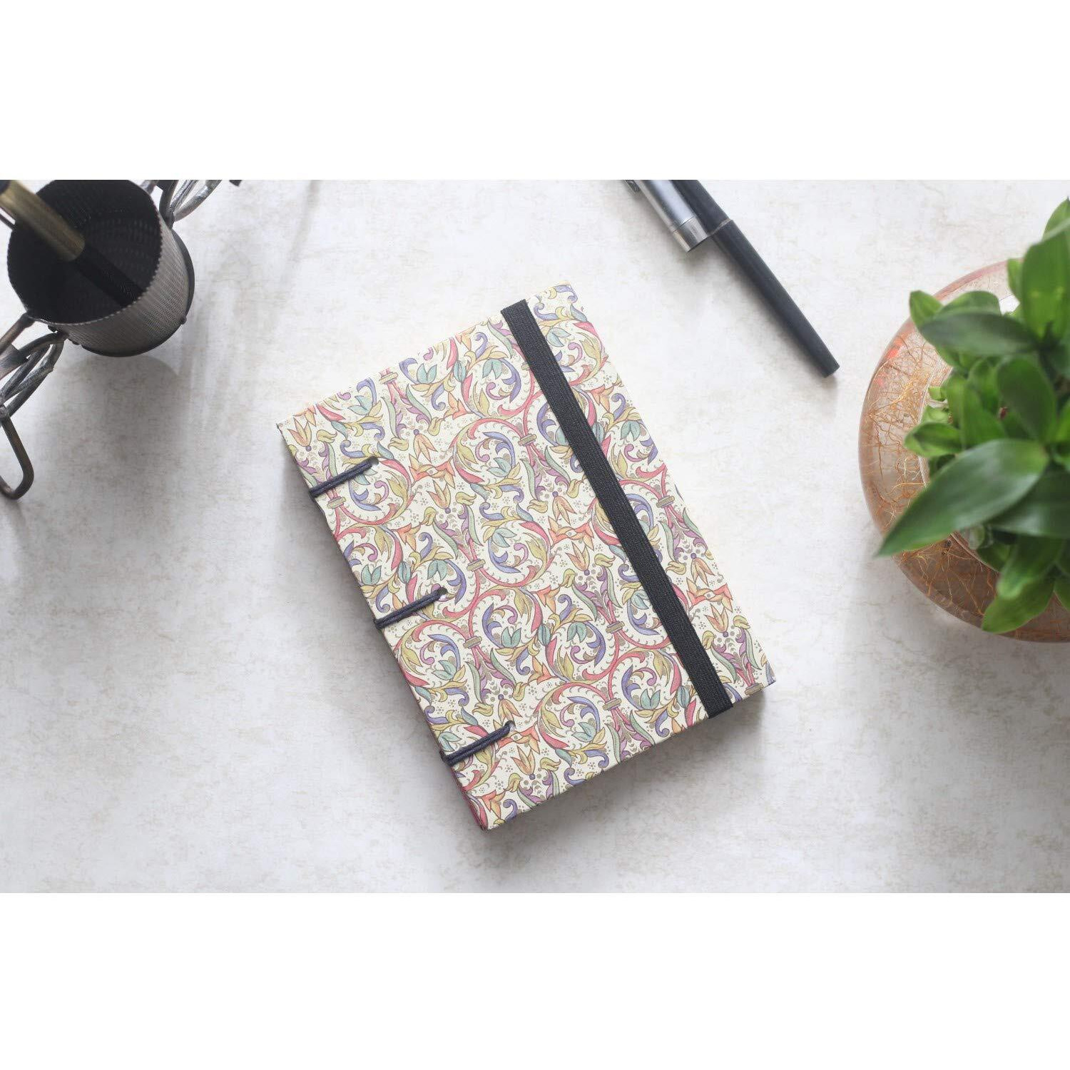 RjKart Handmade Classic Design Printed Cardboard Writing Diary For Gift | 120 GSM
