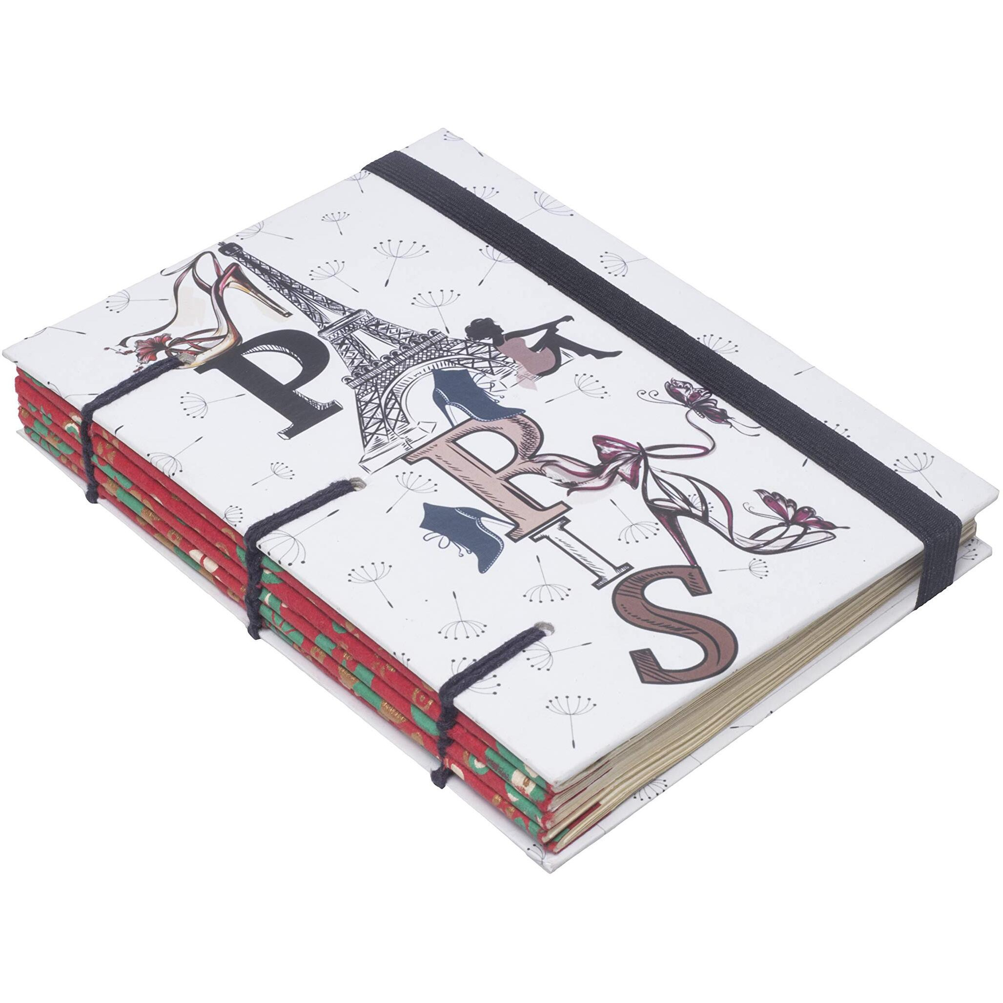 RjKart Handmade Classic Design Printed Cardboard Writing Diary For Gift | 120 GSM