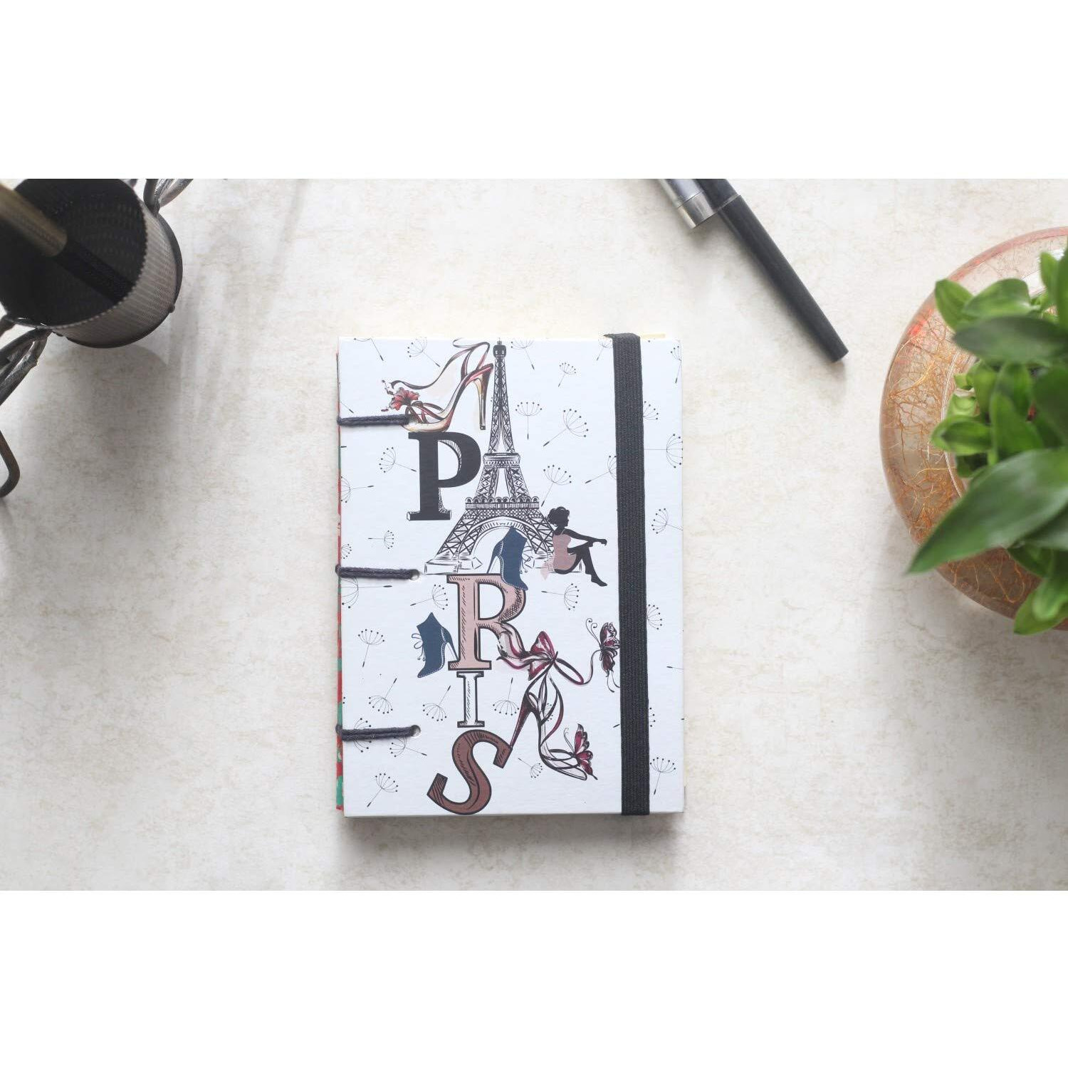 RjKart Handmade Classic Design Printed Cardboard Writing Diary For Gift | 120 GSM