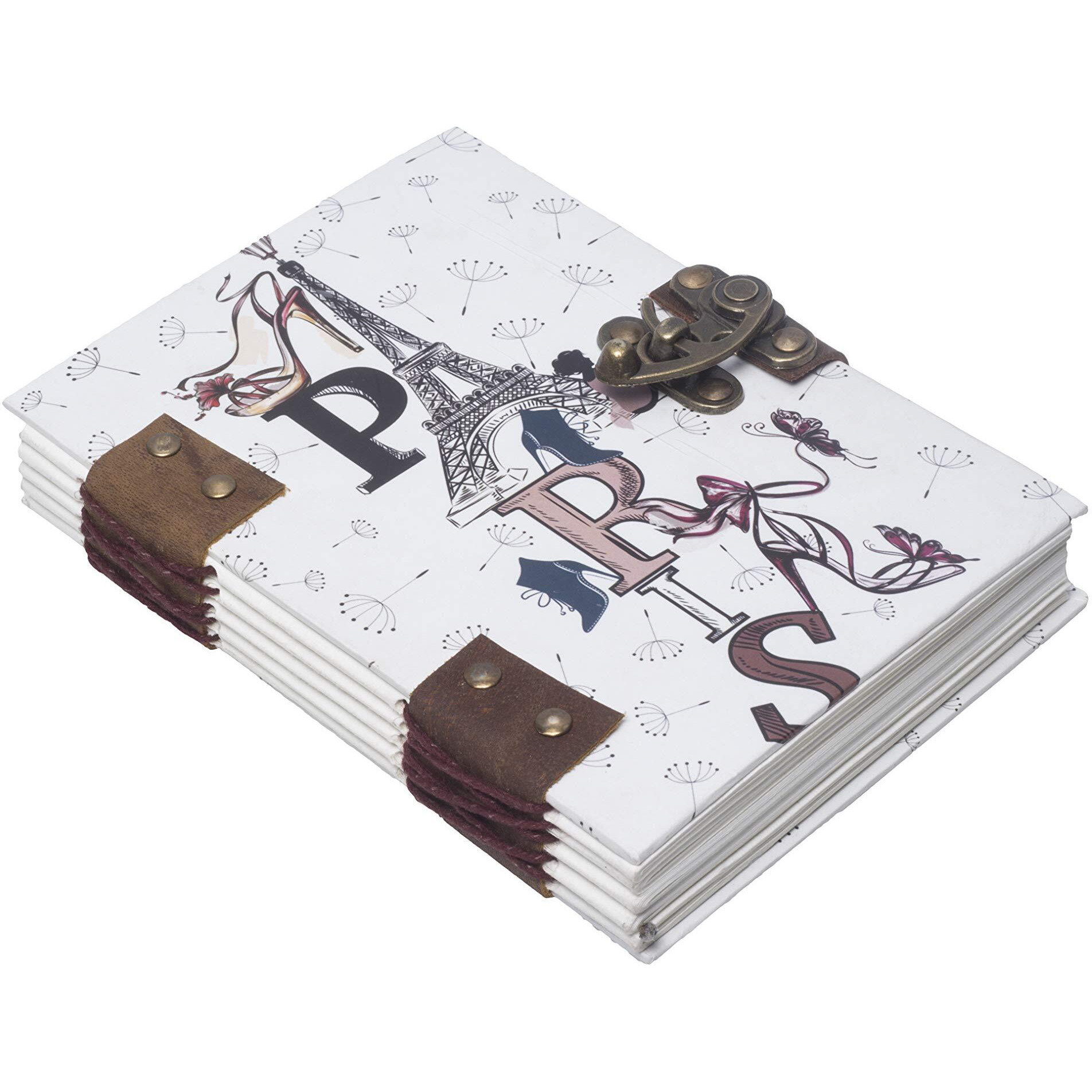 RJKART Handmade Classic Printed Cardboard Writing Diary for Different Purposes -120 GSM