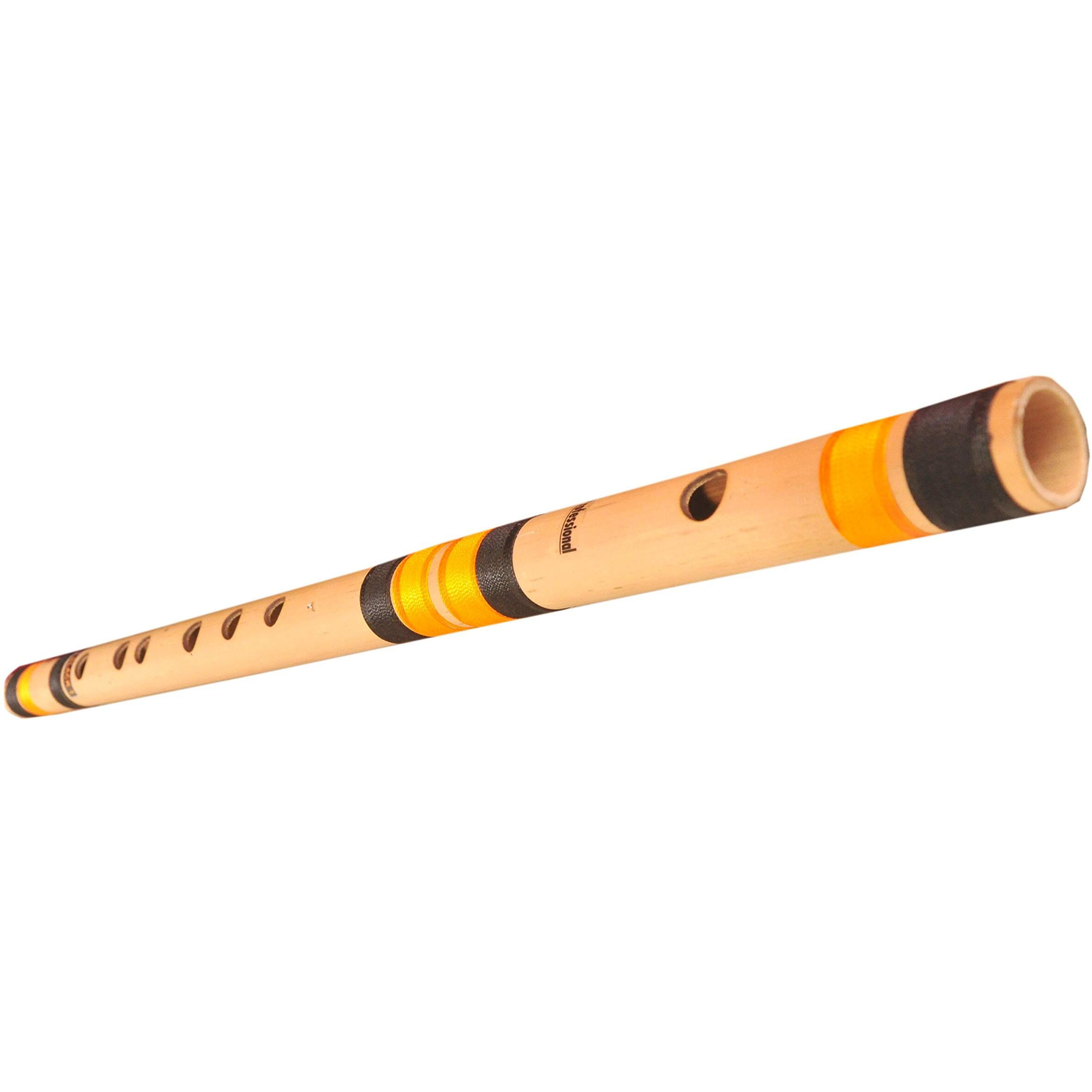 Foxit Professional Flutes C Sharp Medium Right Hand Bansuri Size 18.5 inches With Free Carry Cover