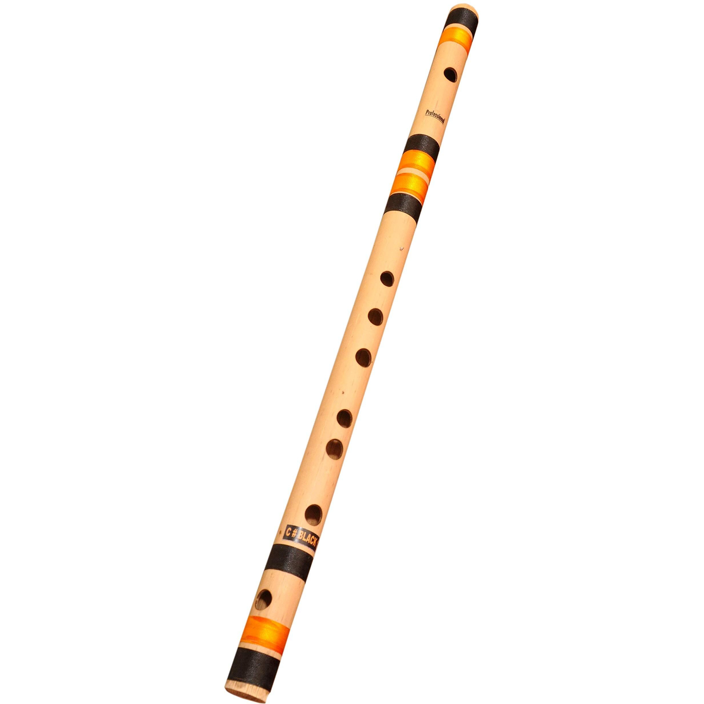 Foxit Professional Flutes C Sharp Medium Right Hand Bansuri Size 18.5 inches With Free Carry Cover