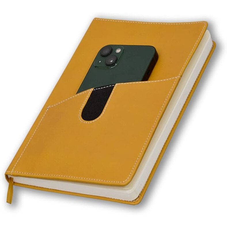 COI Yellow A5 Faux Leather Executive Organizer Diary/Stationary Organizer Daily Planner.
