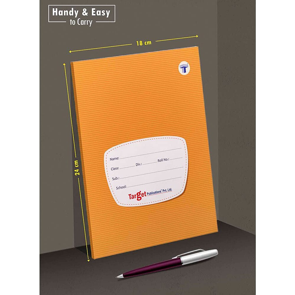 TARGET PUBLICATIONS Both Sides Blank Page Notebook for Students | Small Unruled Notebooks 172 Pages 18 x 24 cms | Soft Cover with Label | Plain Notebook for Writing Drawing Journal School | Set of 8