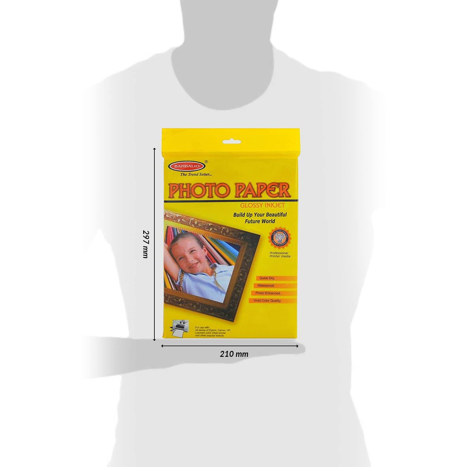Bambalio 210 GSM High Glossy Photo Paper 20 Sheets A4 Size