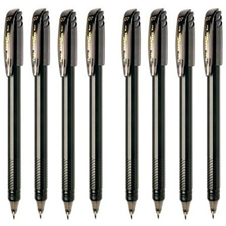 Pentel Energel Roller Ball Pen Set - Pack of 8 (Black)