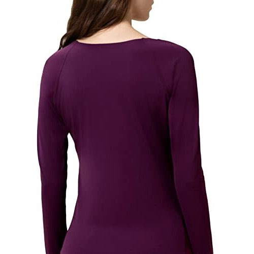 Triumph Women's Solid Regular Fit T-Shirt (10213433_Maroon XS)