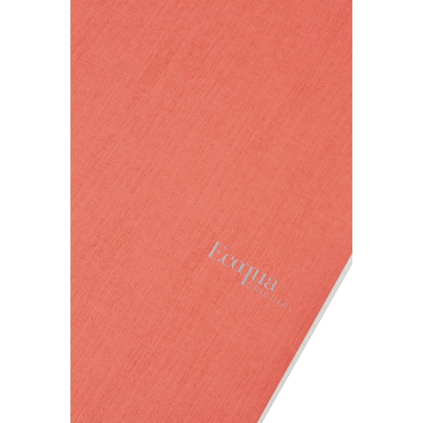 Fabriano Ecoqua A4 Spiral Bound 5mm Graph Notebook, 90 GSM, 70 Sheets / 140 Pages, Colour - Flamingo