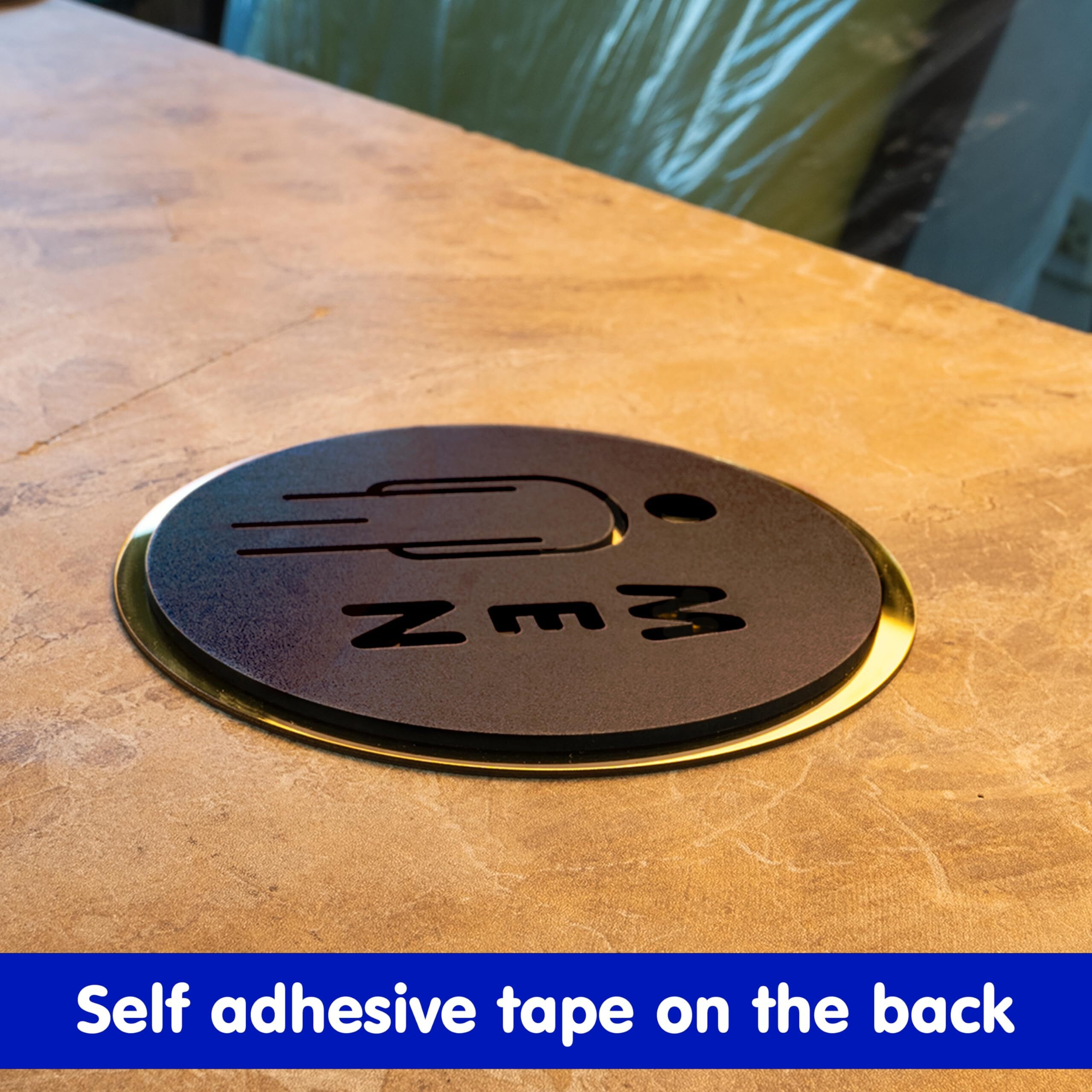 Goelite Acrylic Men Women Sign Board For Stores, Caf, Hotel, Restaurant, Business, Shop Self-Adhesive And Waterproof Size  6 Inch Set of 2 Sign Board (men women)