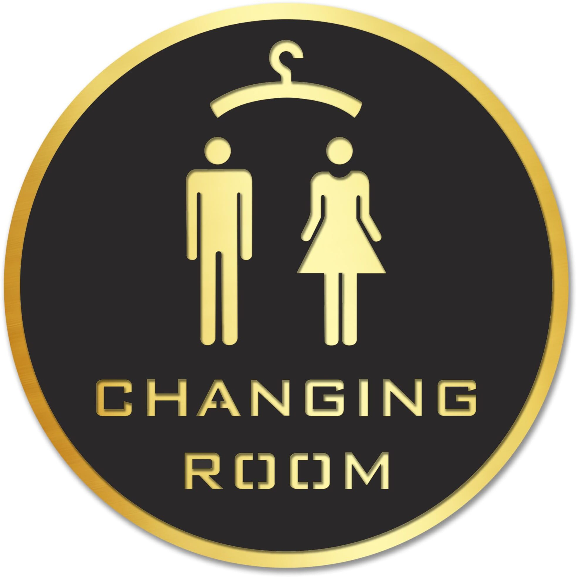 Goelite Acrylic Changing Room Sign Board For Stores, Caf, Hotel, Restaurant, Business, Shop Self-Adhesive And Waterproof Size  6 Inch Set of 1 Sign Board (changing room)