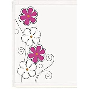 Quartet Flower Design Magnetic Combination Board, Bulletin and Whiteboard Combo, Pin Board, Lightweight Magnetic Dry Erase Board for School, Office, Home, 2 x 1.4 feet, 58 x 43 cm (23 x 17 inches)