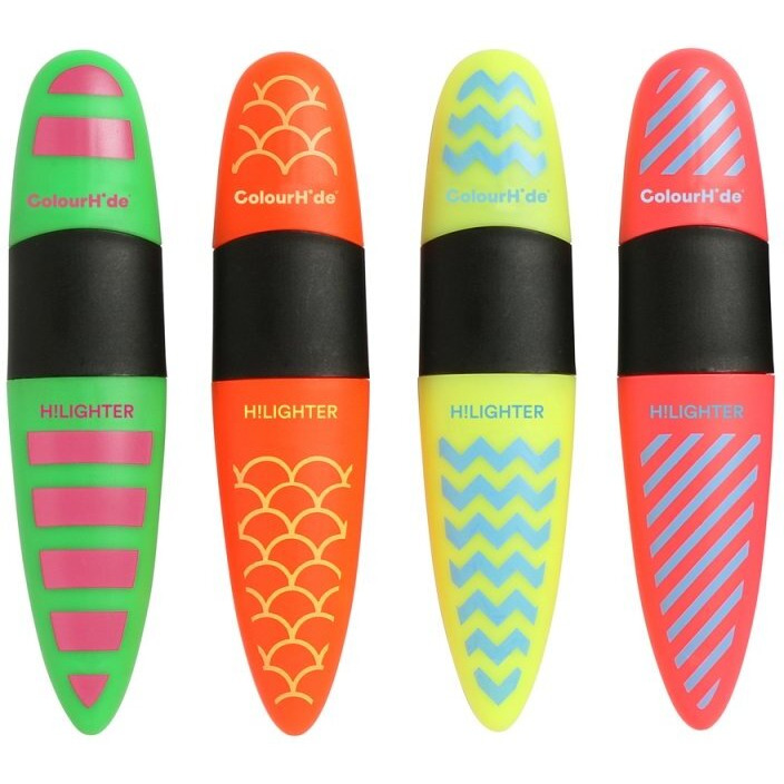 ColourHide My Designer Highlighter Assorted (Pack of 4)