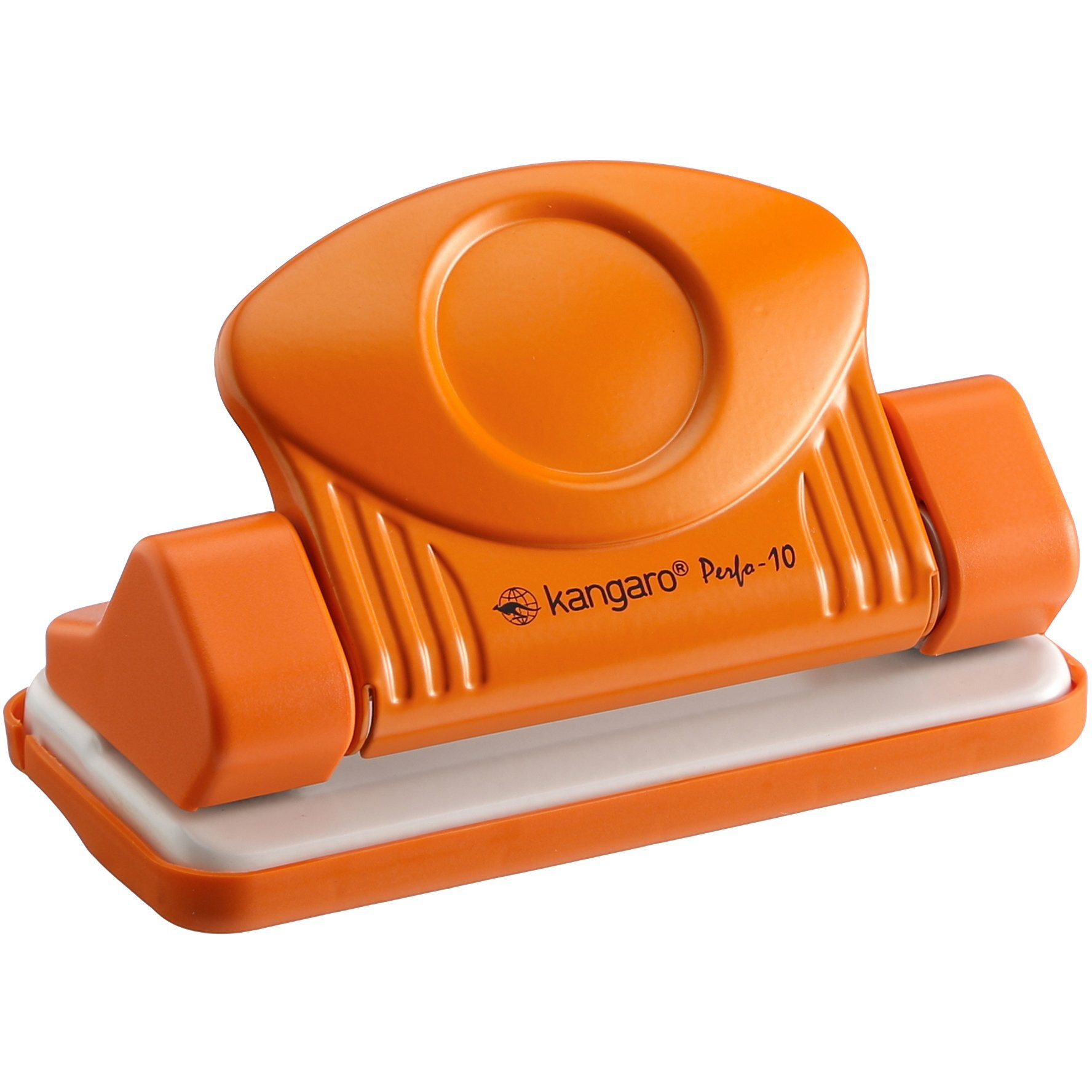 Kangaro Desk Essentials PERFO-10 2 Hole Metal Mini Paper Punch | Removable Chip Tray | 10 Sheets Capacity | Office Essentials | Pack of 1 | Color May Vary