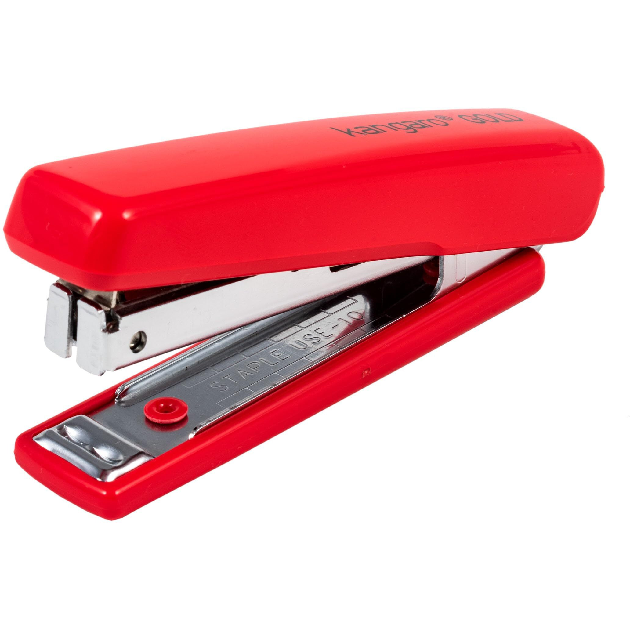 Kangaro Desk Essentials HS-G10 All Metal Stapler | Standard Stapler with Quick Loading Mechanism | Sturdy & Durable for Long Time Use | Color May Vary, Pack of 1
