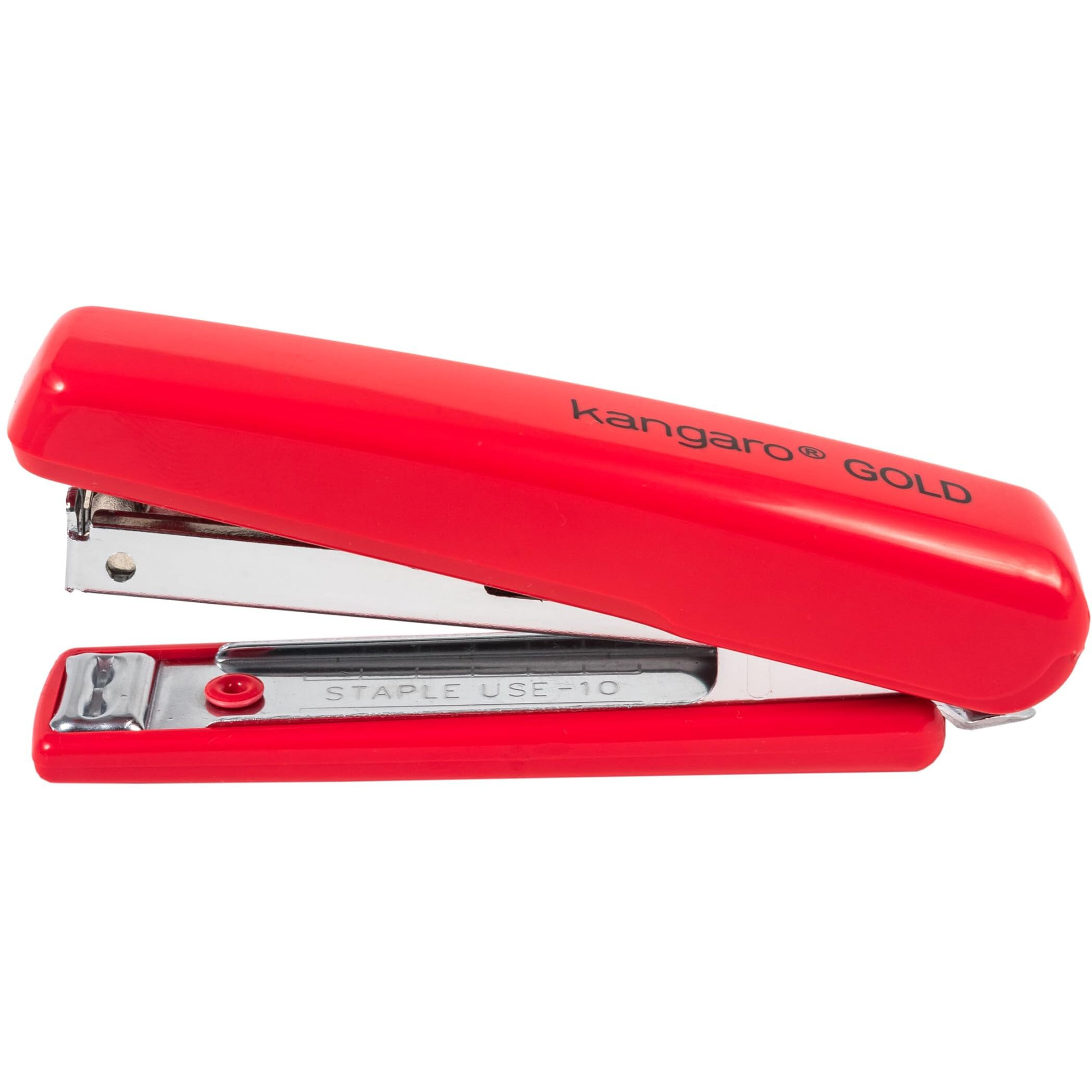 Kangaro Desk Essentials HS-G10 All Metal Stapler | Standard Stapler with Quick Loading Mechanism | Sturdy & Durable for Long Time Use | Color May Vary, Pack of 1