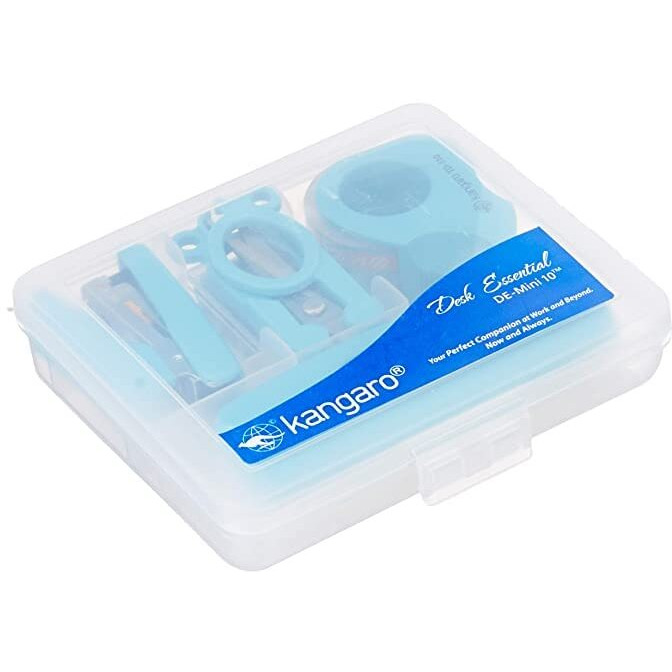 Kangaro Desk Essentials DE-Mini 10 Multipurpose Combo Pack | Stationery Combo Gift Set | Color May Vary, Pack of 1
