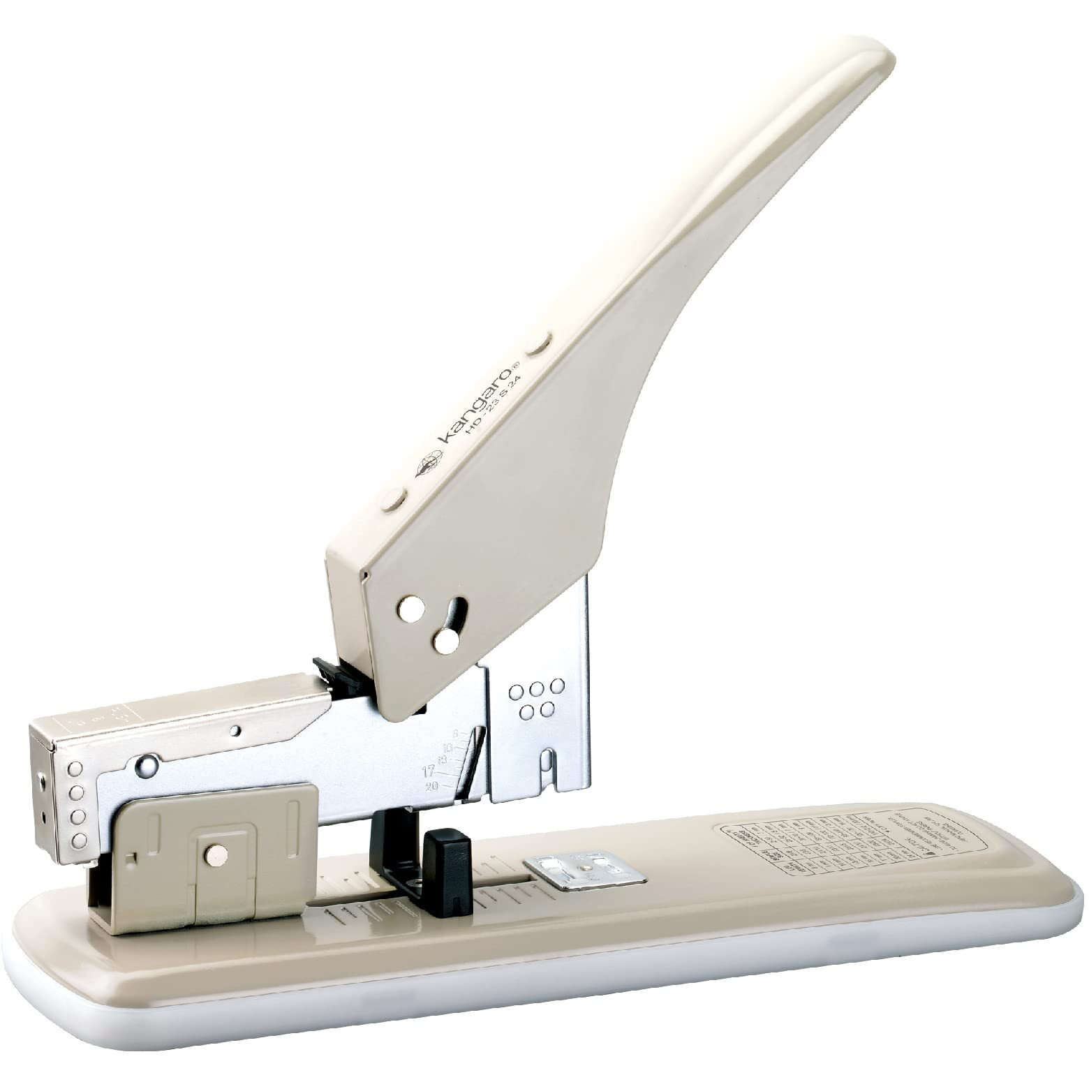 Kangaro Desk Essentials HD-23S24 All Metal Stapler| Sturdy & Durable | Suitable for 210 Sheets | Perfect for Home, School & Office | Pack of 1 | Color May Vary