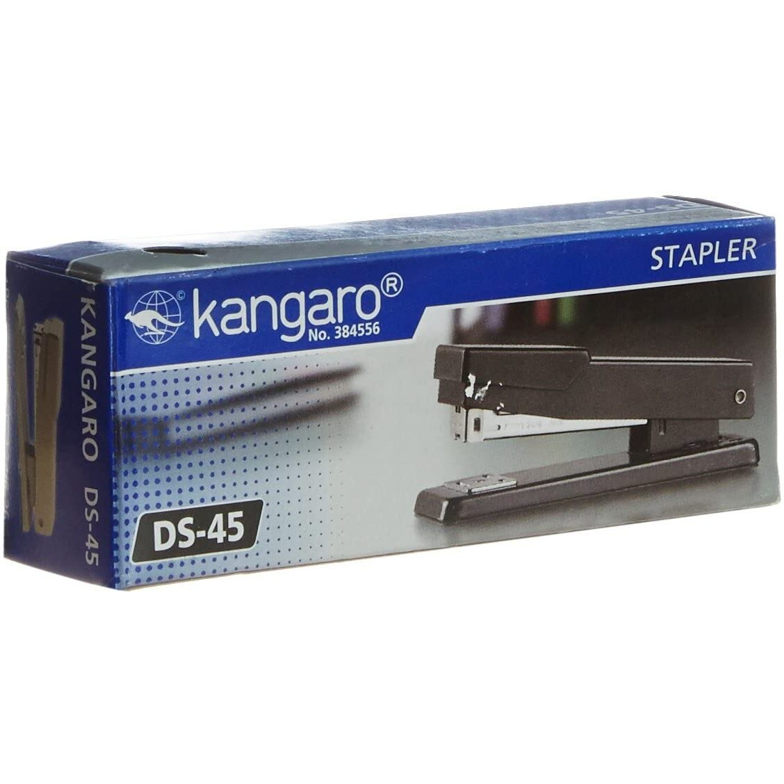 Kangaro Desk Essentials DS-45 All Metal Stapler | Standard Stapler with Quick Loading Mechanism | Sturdy & Durable for Long Time Use | Color May Vary, Pack of 1