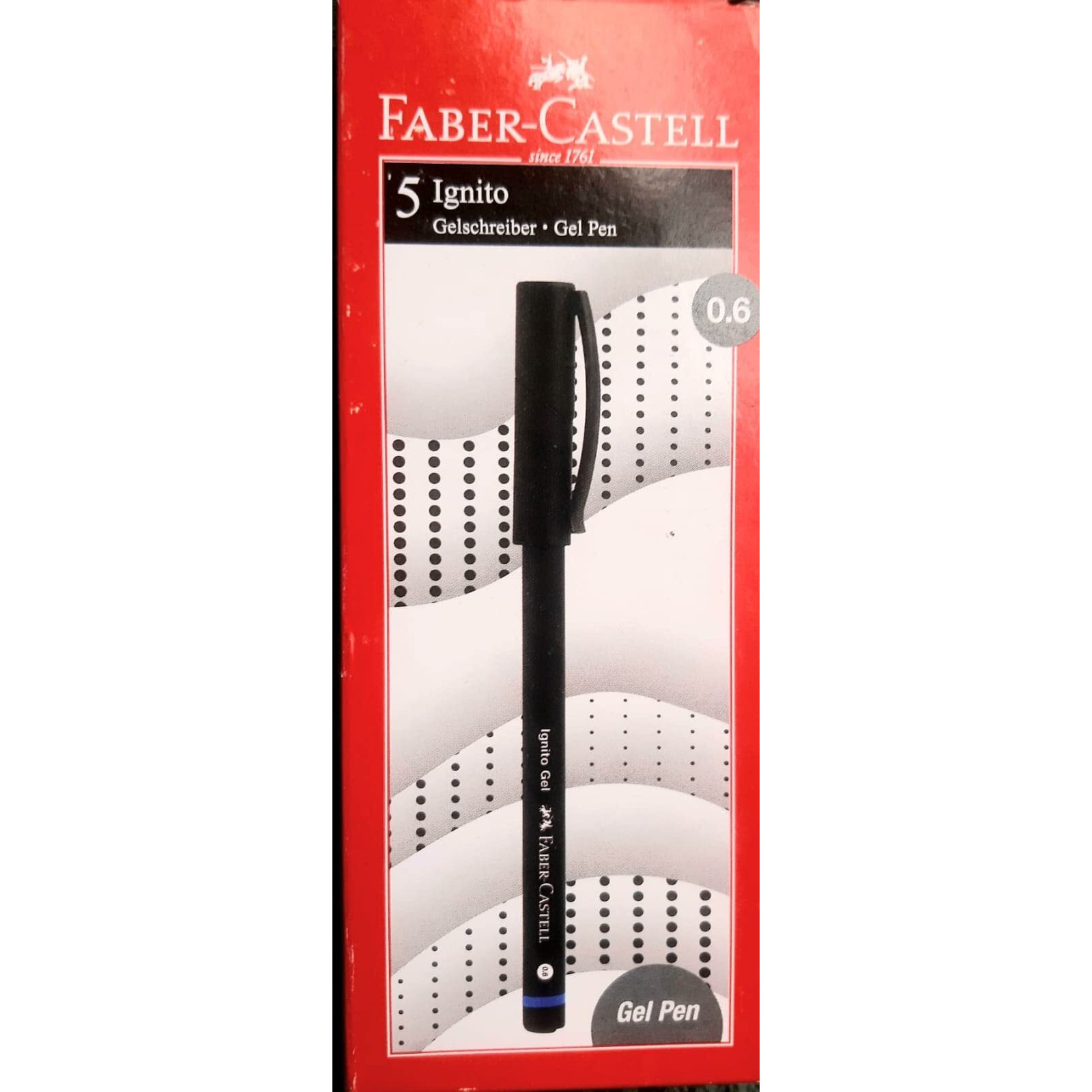 Faber-Castell IGNITO GEL PEN BLUE Set of 5