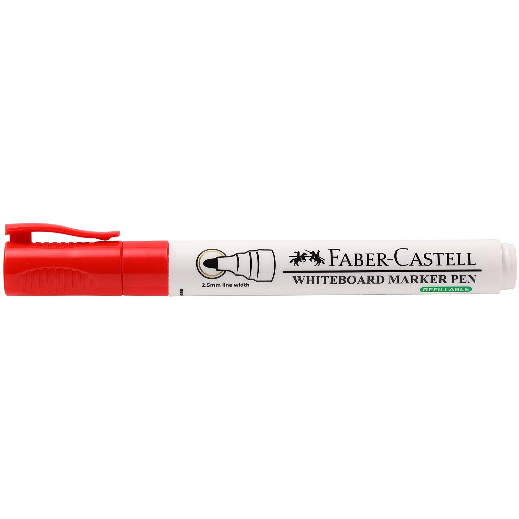 Faber-Castell Broad Whiteboard Marker - Pack of 10 (Red)