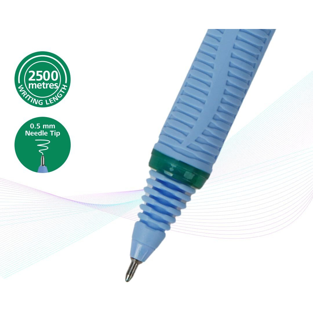 Luxor Schneider, One Hybrid Roller Ball Pen - Green, 0.5mm, 2500 mtrs writing length, Waterproof Ink, Consistent ink flow, Ideal for Professionals & Office essential