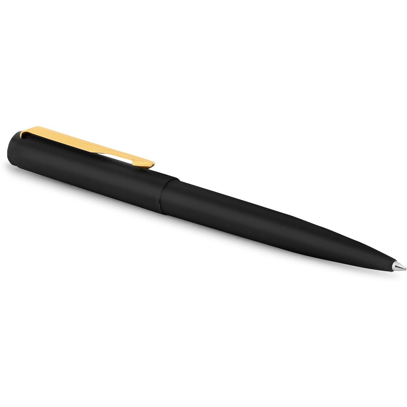 Parker Vector Matte Black Gold Trim Ball Pen | Ink Color - Blue | Gift For Employees | Leading Pen For Professionals