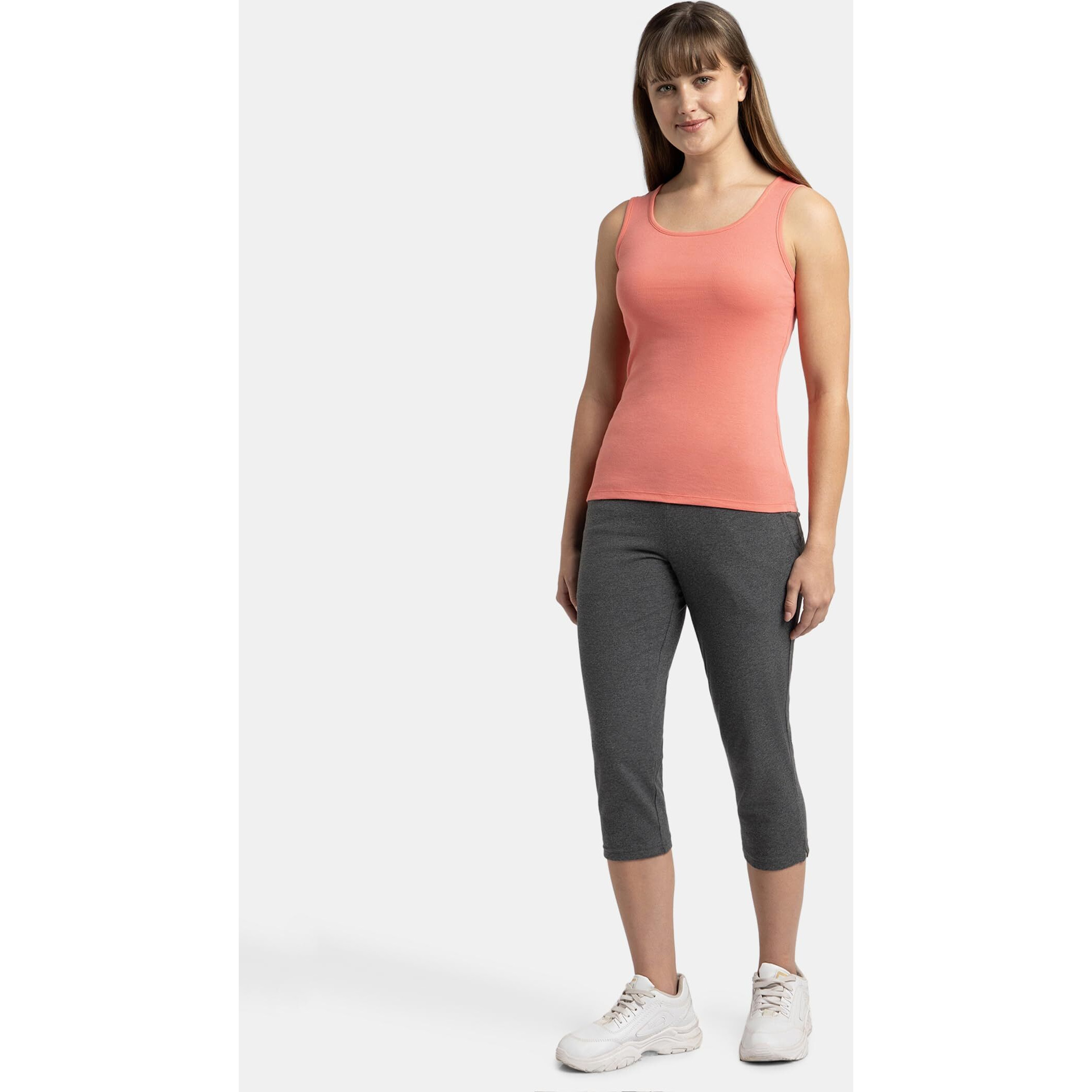 Jockey Women's Slim Fit Tank Top A113_Blush Pink_M
