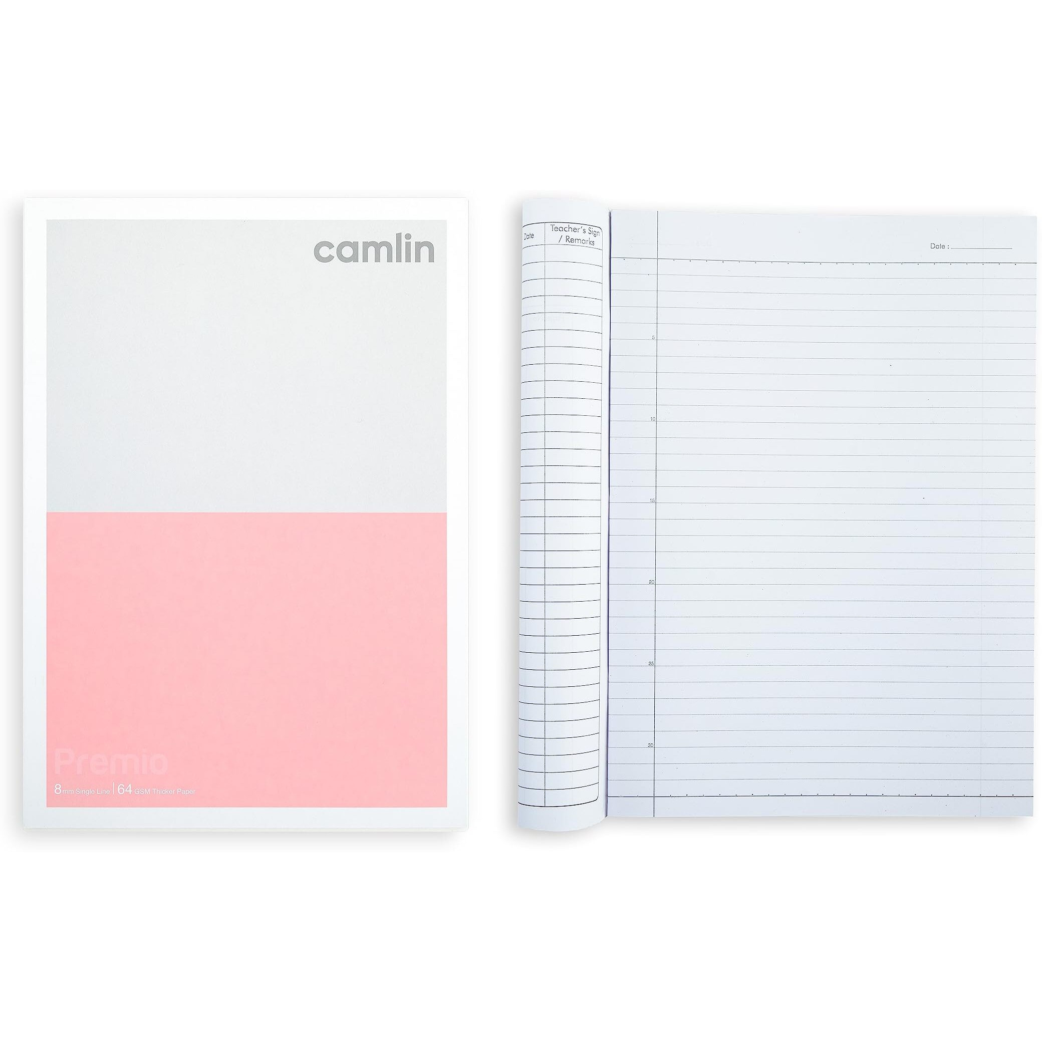 Camlin Premio 64 GSM Single Line 300 pages Notebook pack of 2