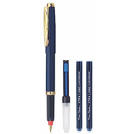 PIERRE CARDIN Momento Fountain Pen+3N Ink Catridges+1N Ink Converter|Blue