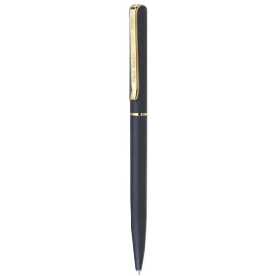 Pierre Cardin Triumph Premium Metal Ball Pen With Twist Mechanism | Luxurious Matt Black Slim Body Design with Long Gold Finish Clip | Ideal For Christmas, New Year & Corporate Gifting