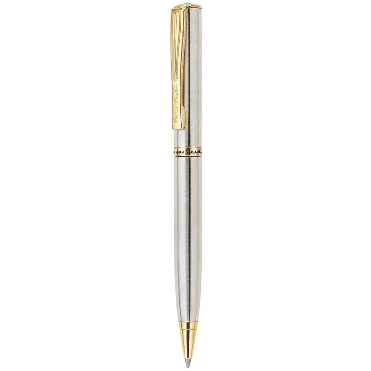 Pierre Cardin Golden Eye Chrome Nikel Premium Ball Pen with Twist Mechanism | Luxurious Gold Finish Clip | Ideal for Festive & Corporate Gifting